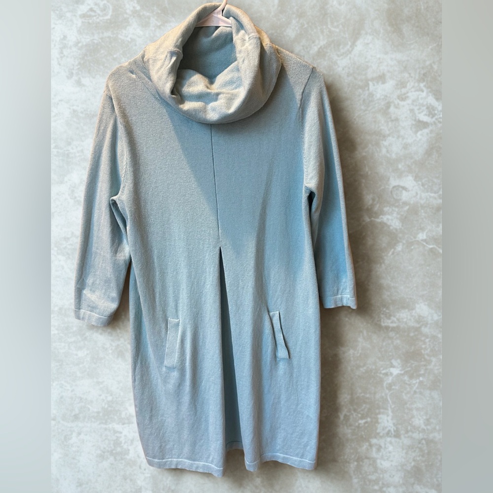 Tyler Boe Seafoam Cowl Neck Cashmere-Blend Knit Dress – Size Small